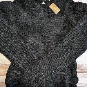 NWT Vestique Open Back Sweater Size S